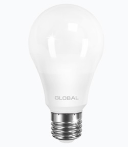 Лампа світлодіодна GLOBAL LED A60 8W 4100K 220V E27 AL