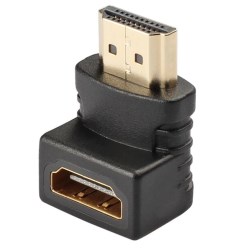 Перехідник HDMI-HDMI кутовий 90°  (папа-мама)