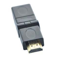 Перехідник HDMI-HDMI поворотний 360°  (папа-мама)