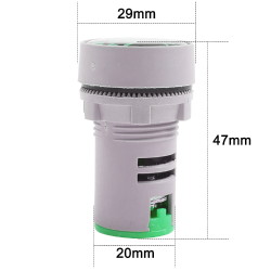 Panel voltmeter AD16-22VM-G-1 20-500VAC Green