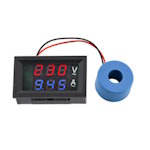 Module Ampervoltmeter AC 50-500V 10A