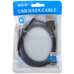 Кабель USB 2.0 AM/Apple Lightning 1.0м черн., диам. 4.5мм