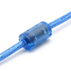 Cable USB2.0 AM/mini-USB 1.4m blue with filter