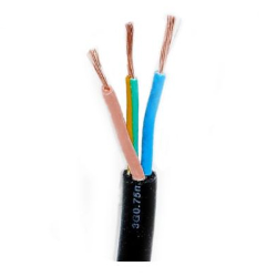 Power cable H05RN-F 3x1mm2 black