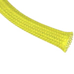 Cable braid snake skin 4mm, yellow