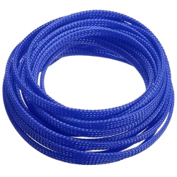 Cable braid snake skin 4mm, blue