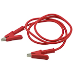 Cable<gtran/> Crocodile - crocodile red Y501 18AWG 1 meter<gtran/>