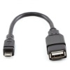 Кабель OTG USB 2.0 AF/B micro-USB  0.1м