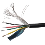 Signal cable  RVSP 4 x 0.2 mm2 shielded PVC black