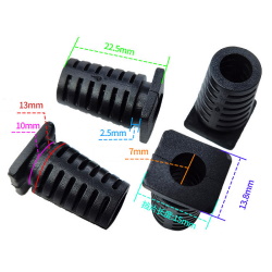 Flexible cable gland XD-05 7mm Black