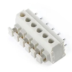 Screwless terminal block WJ<gtran/>235A-5.0-06P-11A-00A Gray<gtran/>