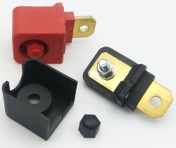 Battery terminals HM-678 300A pair (red+black)