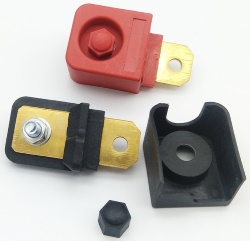 Battery terminals HM-678 300A pair (red+black)