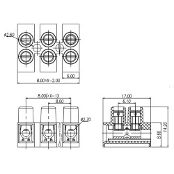 Terminal block CY8HW-12P-1.2