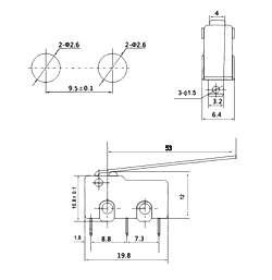 Microswitch KW4-3