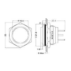 Кнопка антивандальная PBS-28B-4/J