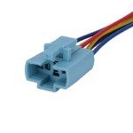 Switch socket, diameter 22mm 6-pin