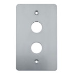 Panel for<gtran/> two anti-vandal buttons 19mm<gtran/>