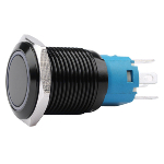 Anti-vandal button FT16Q-F11/E blue backlight 12-24V AC/DC