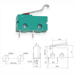 Микропереключатель KW4-4-2