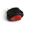 Key switch<gtran/> KCD1-101-9 oval ON-OFF 2pin red<gtran/>