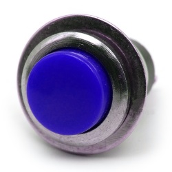 Button DS-318 momentary OFF- (ON) blue