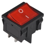 Key switch<gtran/> KCD1-201N-6 backlit ON-OFF 4pin black<gtran/>