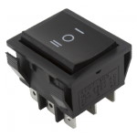 Key switch KCD7-303 ON-OFF-ON 9pin Black