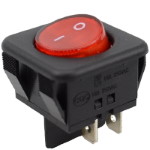 Key switch KCD2-10-201N ON-OFF 4pin RED