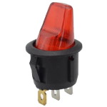 Переключатель клавишный KCD1-101N-10 с подсв ON-OFF 3pin красный