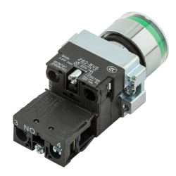 Кнопка щитова XB2-BW3361 1no 10a OFF- (ON) 220v LED Зелена