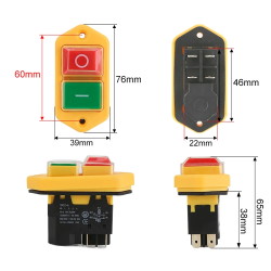 Пускувач електромагнітний YH02-A 220VAC 16A  5pin