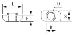 T-гайка  20х20 М4