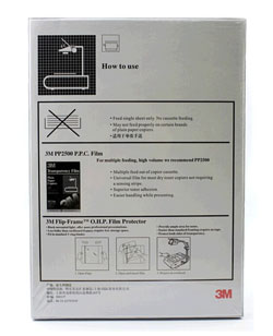 Film for laser printer 3M PP2910 [A4, pack of 100 pcs] for b/w printing