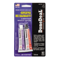  Epoxy glue DoneDeal DD6538  Never Stronger 2-Component Transparent 56.8g