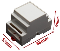 Корпус на DIN-рейку 88*53*59мм DIN4-18-1 белый
