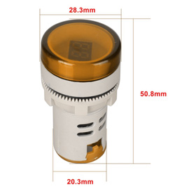 Вольтметр панельный AD16-22DSV-Y 500V Желтый