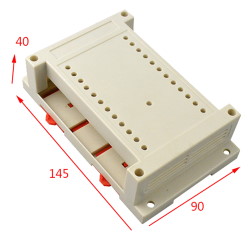 Корпус на DIN-рейку 145*90*40мм KH-2-02a білий з отворами