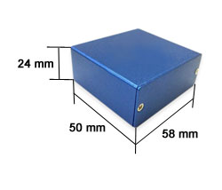 Корпус алюмінієвий 50*58*24MM aluminum case BLUE