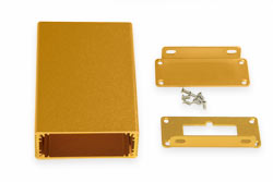 Корпус алюминиевый 100*66*27MM aluminum case GOLD