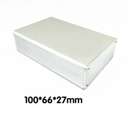 Корпус алюмінієвий 100*66*27MM aluminum case SILVER