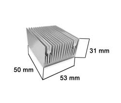 Радиатор алюминиевый 53*31*50MM aluminum heat sink