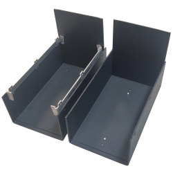 Aluminum housing KH-195-12 180*140*250MM Black