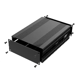 Корпус алюминиевый 200*145*54MM aluminum case BLACK