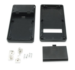 Housing 135 * 70 * 24mm Shell 2-03-1 black for batteries, window