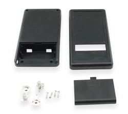 Housing 135 * 70 * 24mm Shell 2-03-1 black for batteries, window