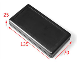 Housing 135 * 70 * 24mm Shell 2-03 black for batteries