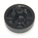 PVC leg HFF-9 D=20mm H=4mm Black