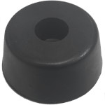 Rubber foot XD2814 D=27.6mm H=13mm Black