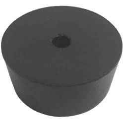 Rubber foot XD2814 D=27.6mm H=13mm Black